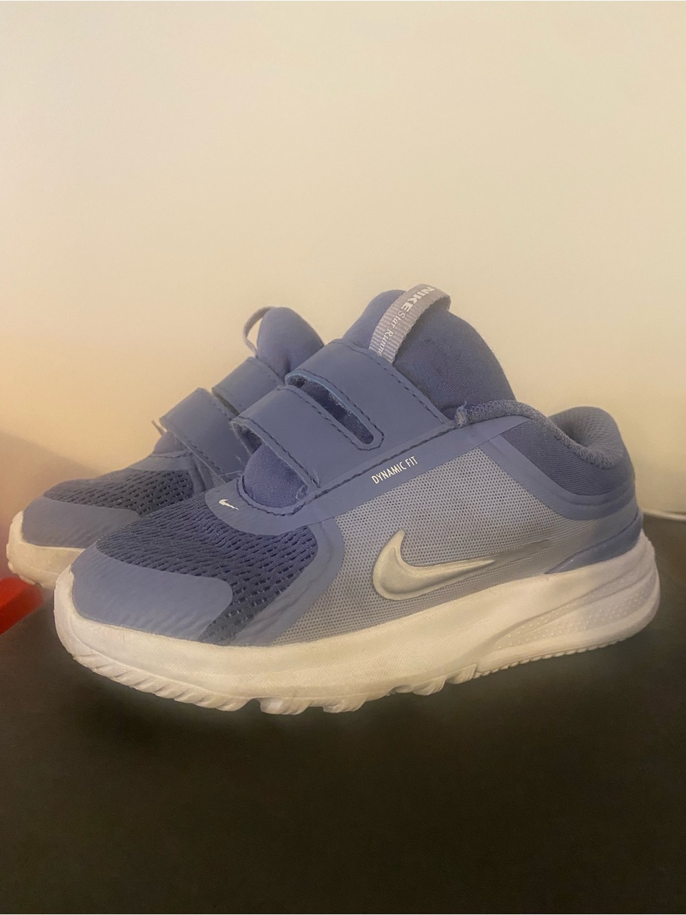 Nike Kids' Light Blue Velcro Dynamic Fit Sneakers